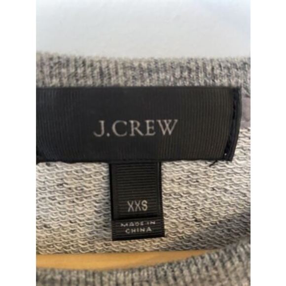 J Crew Gray Sweater Zipper Sides Women Size XXS - Picture 6 of 10